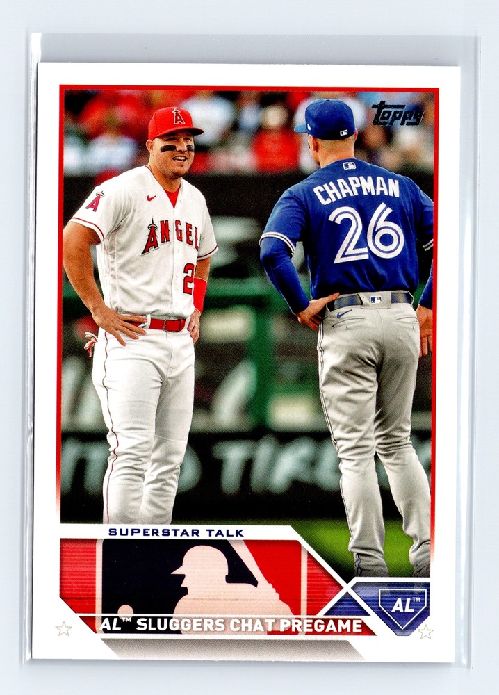 Superstar Talk (Mike Trout / Matt Chapman) VC 2023 Topps Update #US313