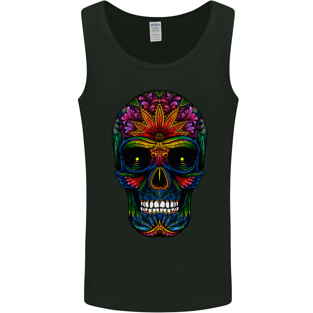 Sugar Skull Mens Vest Tank Top