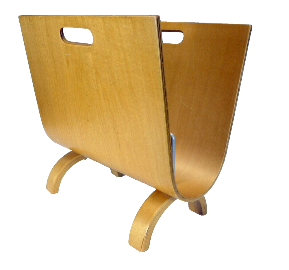 Bentwood PLY Magazine Holder Rack ITMO Alvar Aalto Mid Century DANISH Modern