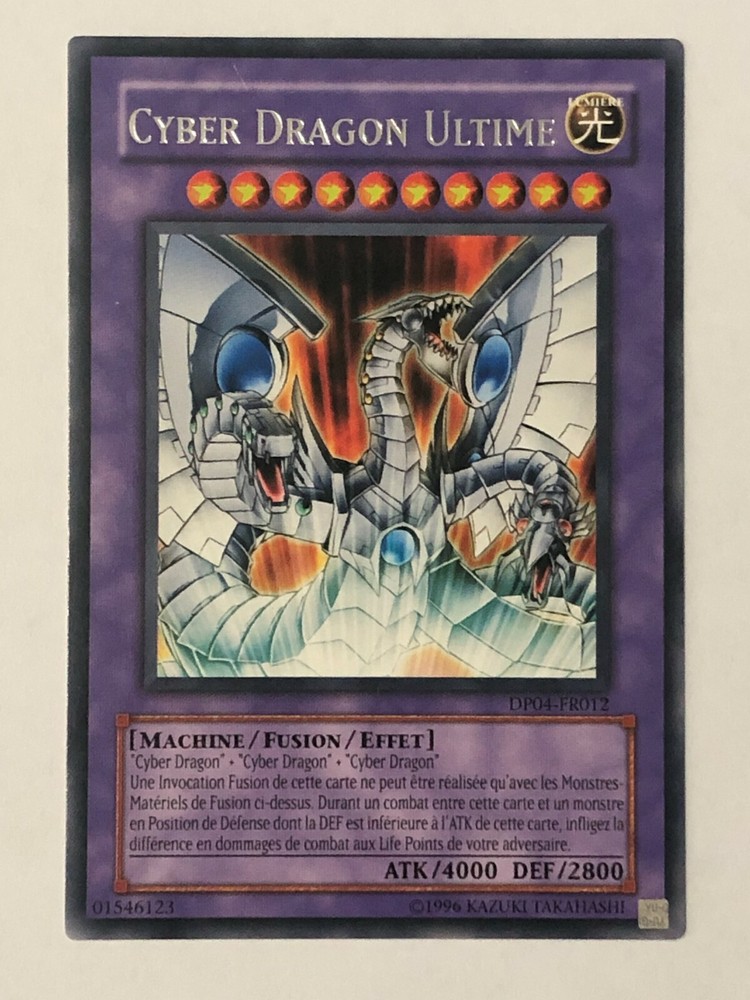 Yu-Gi-Oh JCC Cyber Dragon Ultimate DP04-FR012 Rare Trading Card