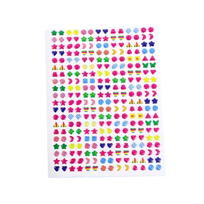 Educational Glittering Sticker School Decor Reusable Stickers for Toddler Girls