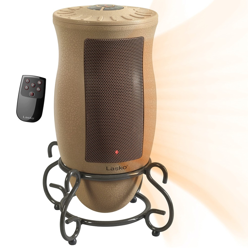 Designer Series Ceramic Space Heater-Features Oscillation, Remote, and Built-...