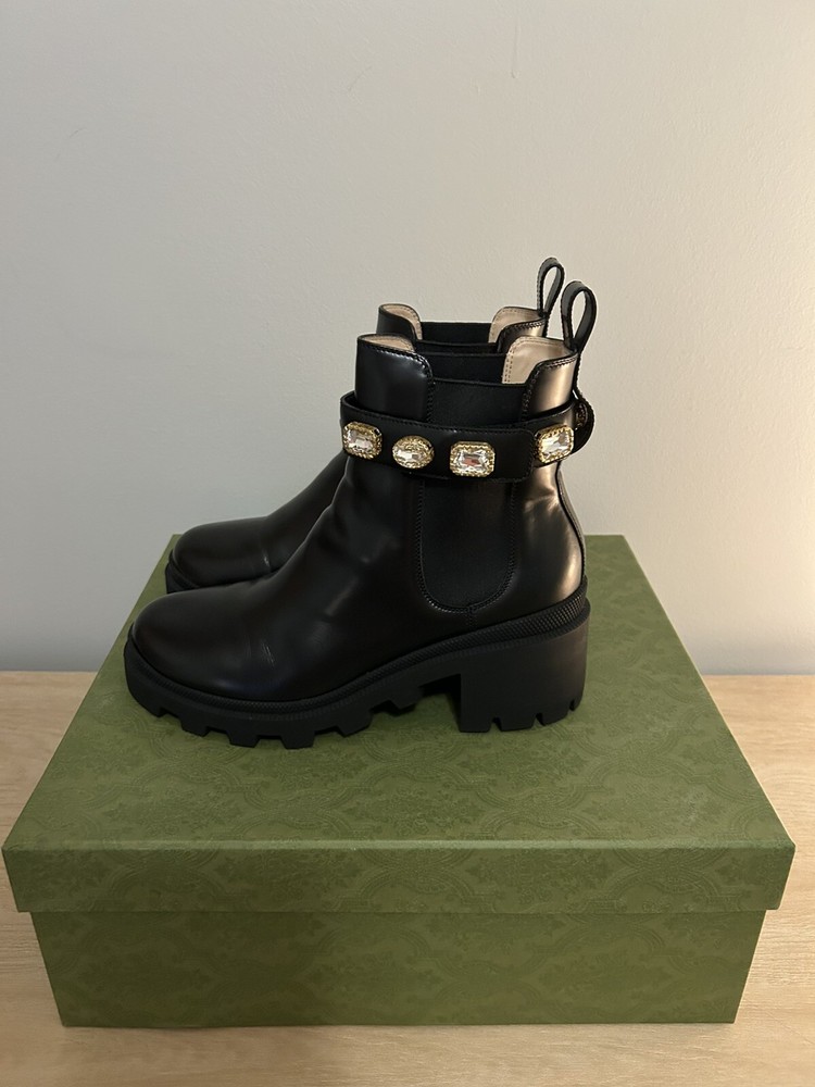 Gucci Womens Belted Ankle Boot Luxury Fashion Footwear