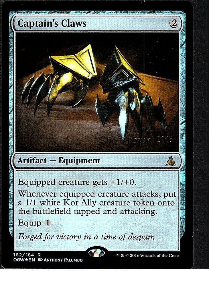 Captain's Claws R Prerelease Cards 162 LP