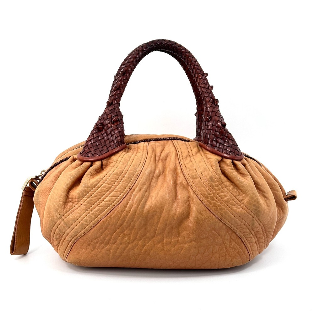 FENDI Spy Bag in Zucca Leather Authentic Handbag