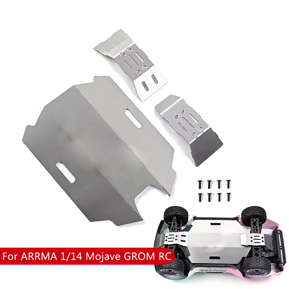 RC metal front rear guard plate chassis armor kit For ARRMA 1/14 Mojave GROM RC