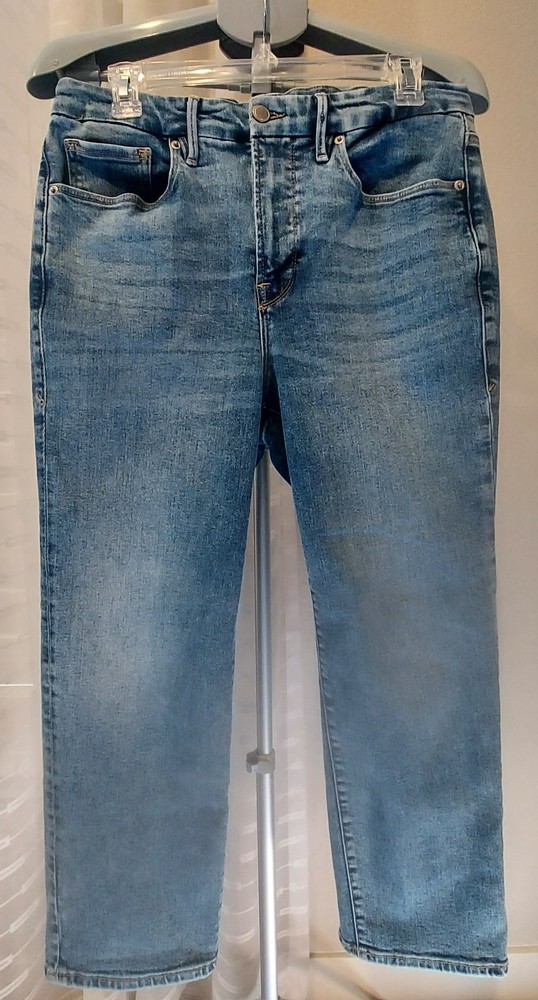 Good American Jeans Womens Juniors Sz 15 Blue Straight High Rise