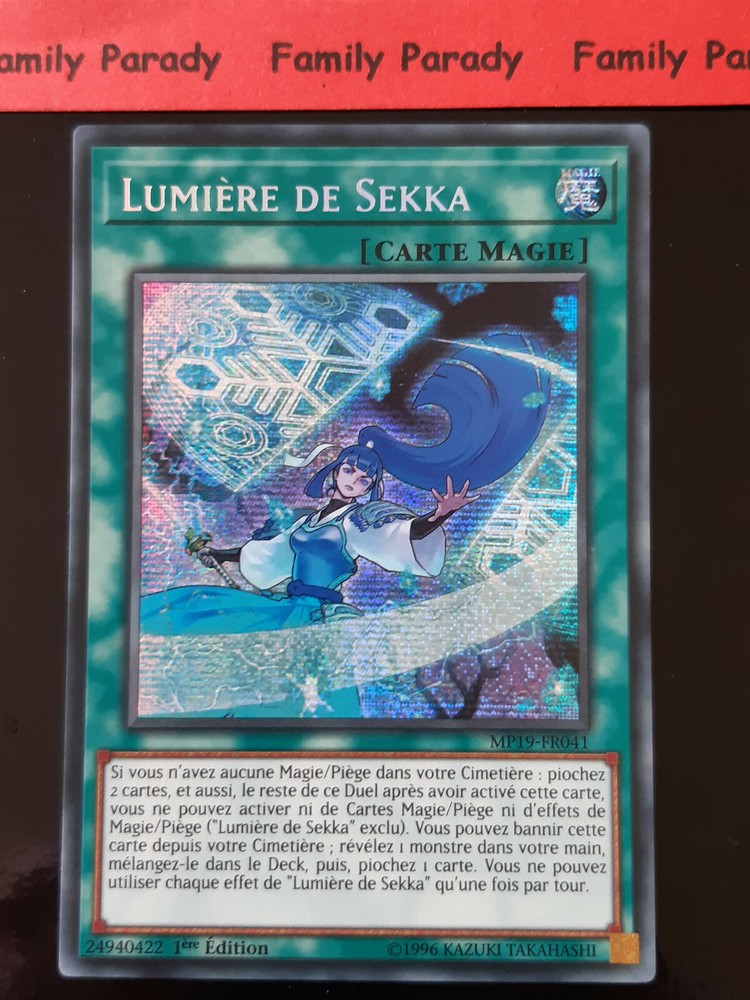 Sekka MP19-FR041 Yu-Gi-Oh! Secret Rare French Edition Card