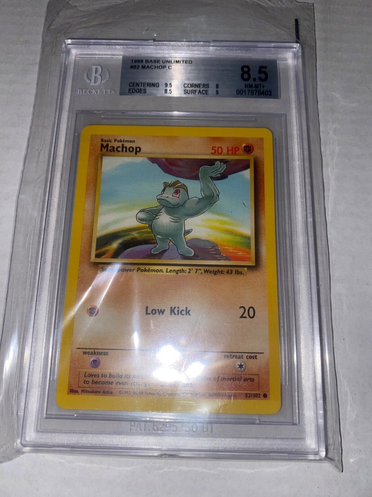 Machop 052/102 Base Set Pokemon TCG Card Regular Edition