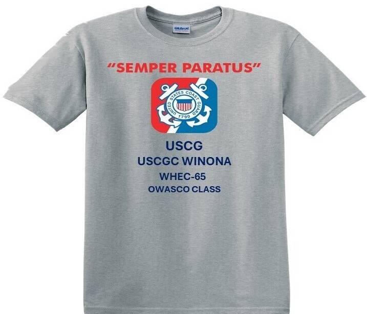USCGC Winona WHEC-65 Owasco Class Officially Licensed USCG Shirts  