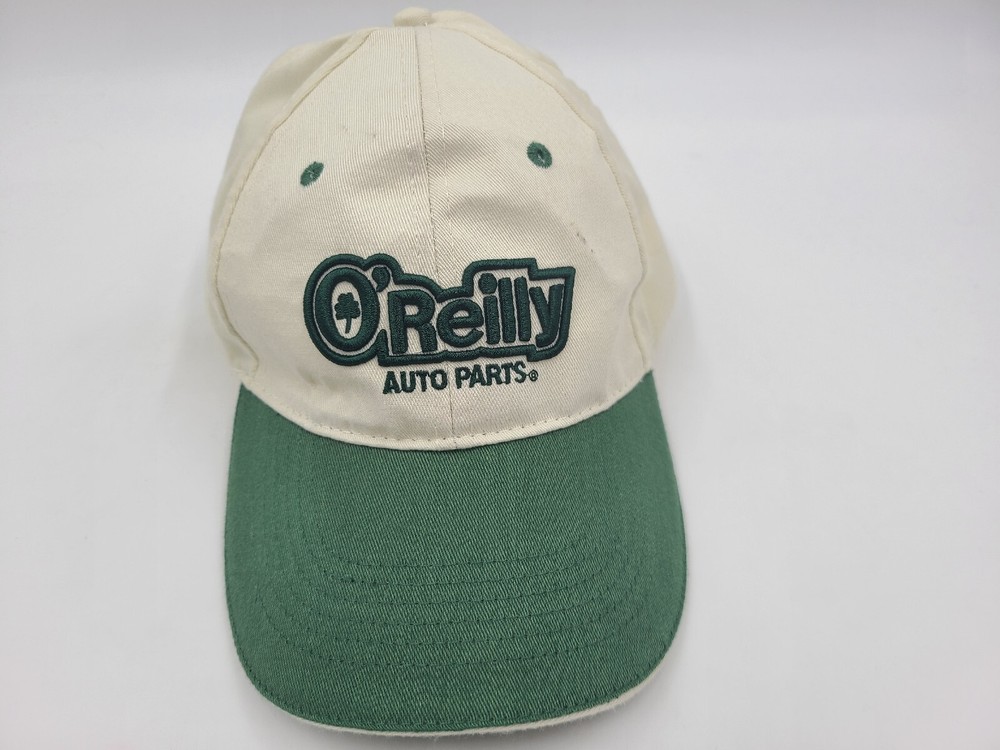 O'Reilly Auto Parts Adjustable Hat Cap Car Truck Dad Mom Men Women White Green