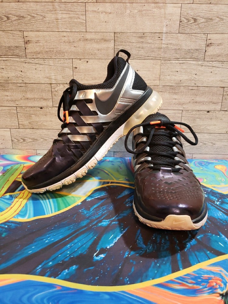 NIKE Fingertrap Max Men's Size 12 SUPER BOWL XLIX Purple Silver Shoes  EXCELLENT