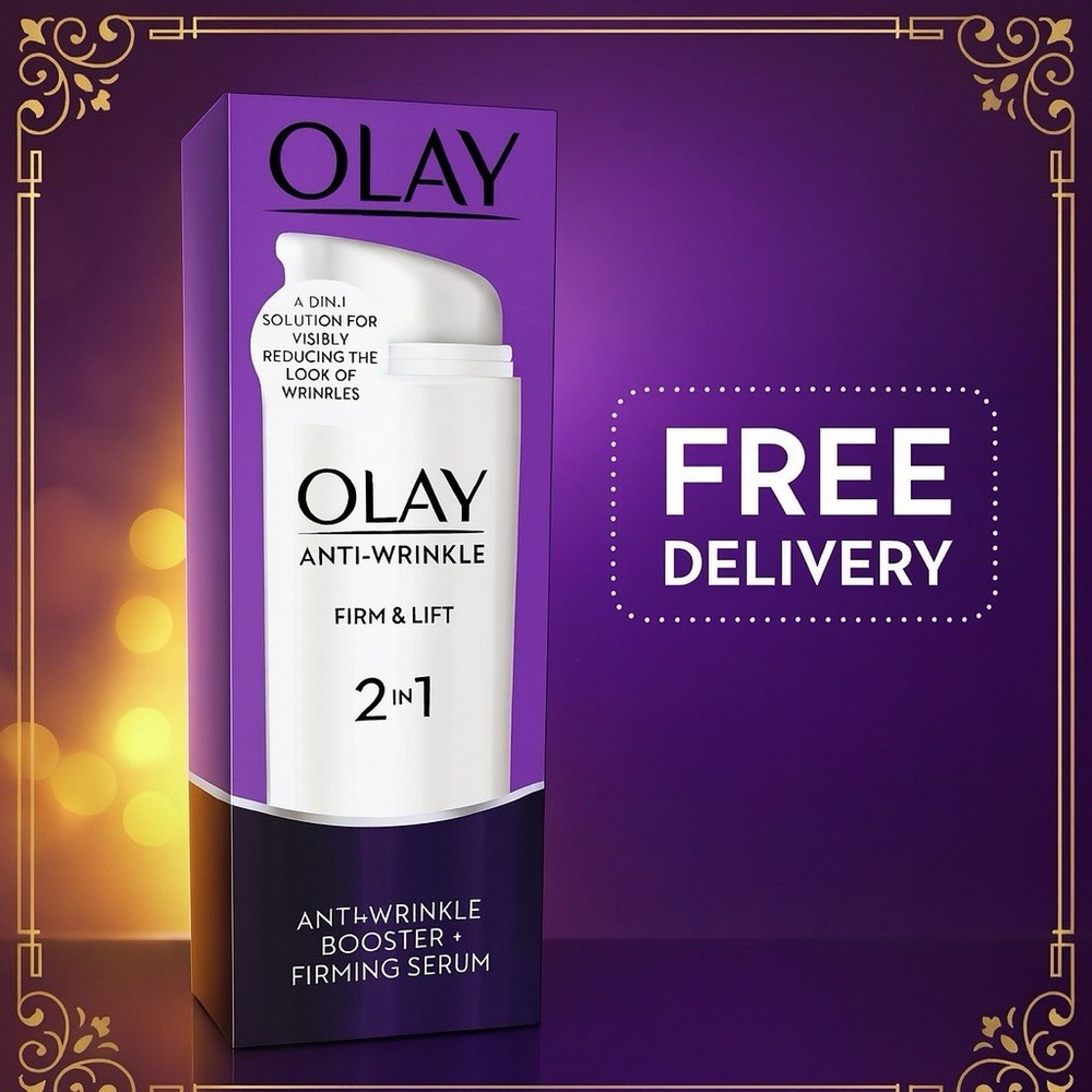 Olay Anti-Wrinkle Booster Firm & Lift 2-In-1 Day Cream & Firming Serum - 50ml