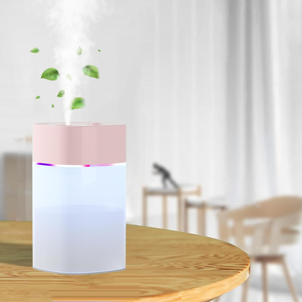 Compact 400ml Mini Cool Mist Humidifier for Plants and Bedrooms