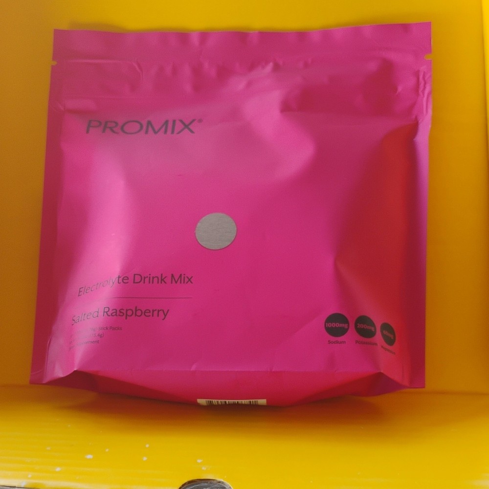 PROMIX Electrolyte Drink Mix Salted Raspberry Vegan Powder Himalayan Pink Salt