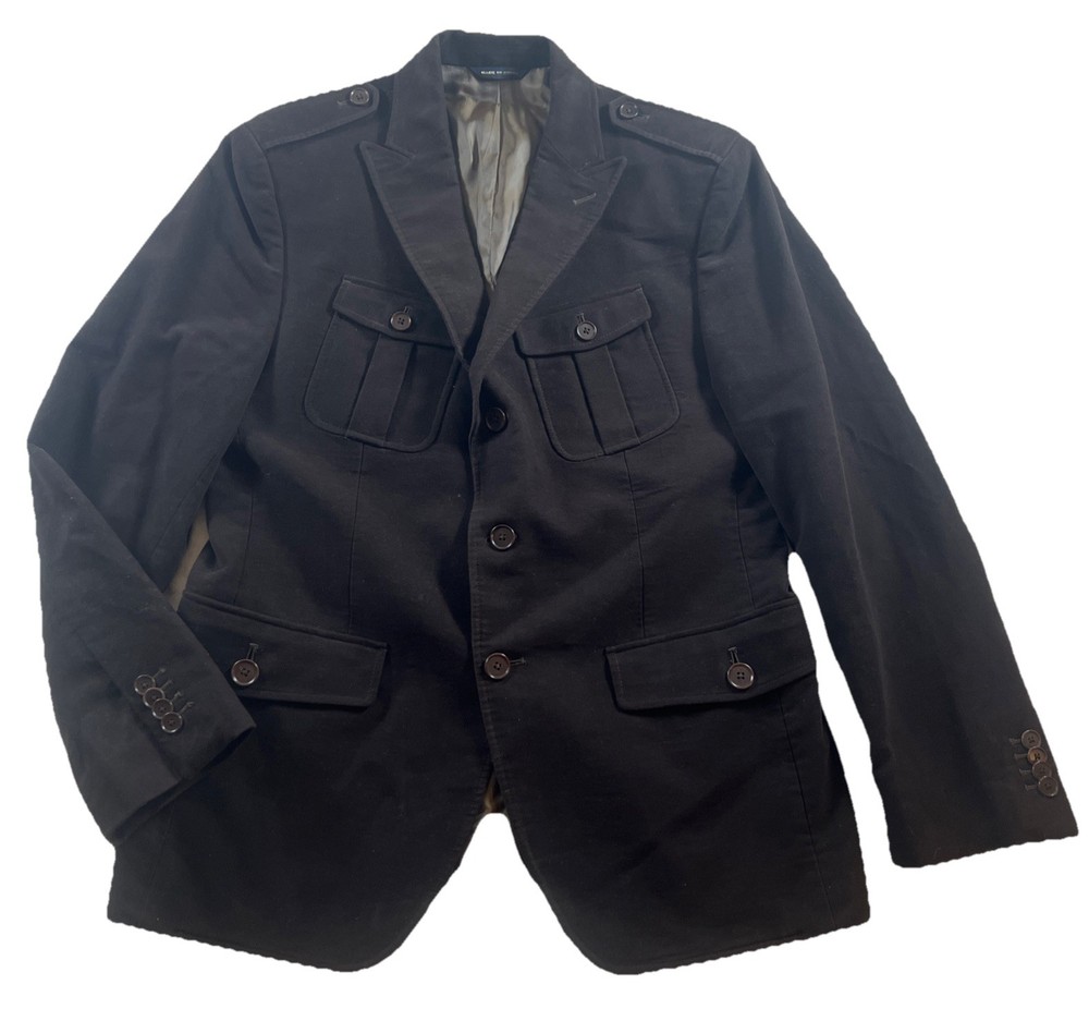 Banana Republic Moleskin Blazer Jacket Men's 40S Tailored Fit Brown Cotton
