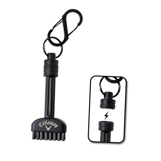 Magnetic Golf Club Brush - Compact Groove Cleaner for Golf Clubs