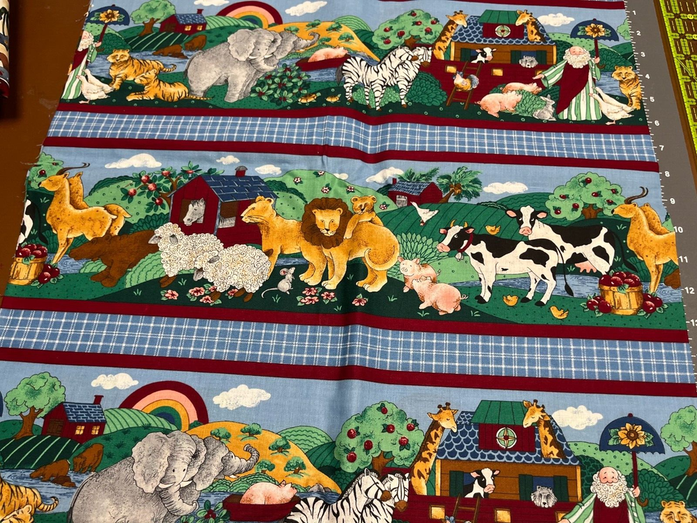 VIP Cranston Print Works Noah's Ark Fabric 44.5