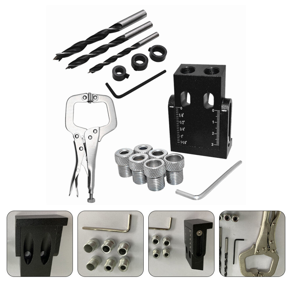 Cabinet Handle Jig Clamps for Woodwork Woodworking Tool Set Dowel