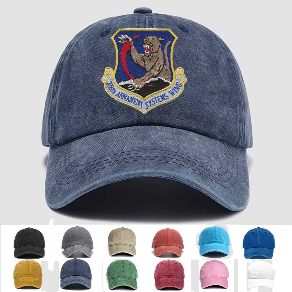 Custom Embroidered Hat 328th Armament Systems Wing, Veteran Cap, Trucker Hat