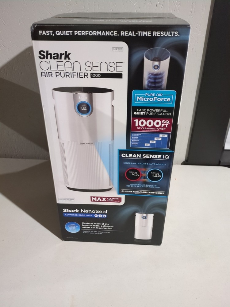 Shark HP201 Air Purifier Max with True HEPA - White New