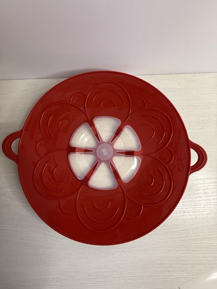 Pampered Chef Large Boil Over Preventer Lid for Pots Pans Microwave Safe #2423