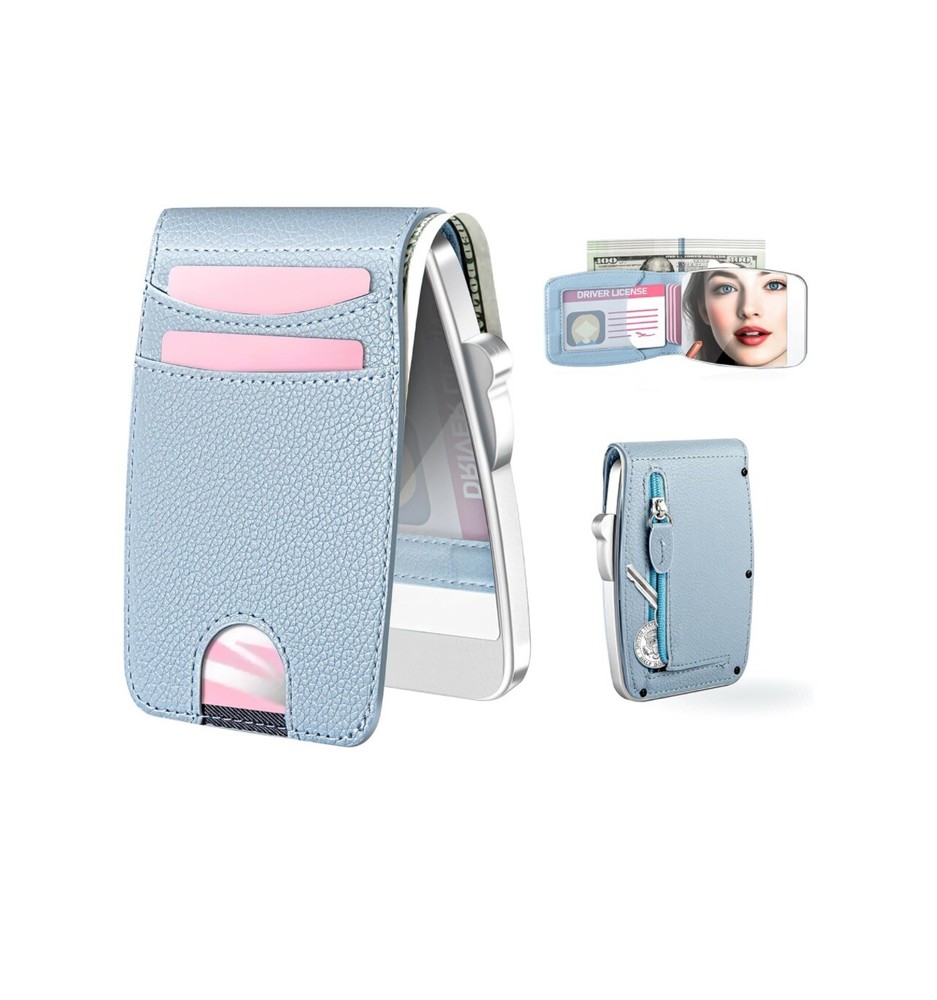 Wallet Women RFID Blocking Wallet with ID Windows, Pop-up Case, Cash Slot,...