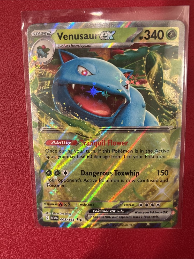 Venusaur ex Double Rare SV 003/165 Pokemon Scarlet Violet 151 Near Mint