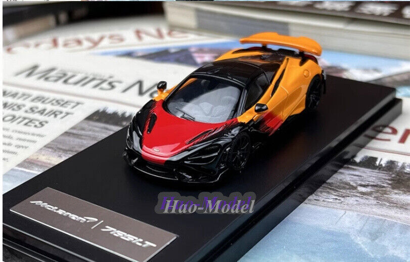 LCD 1/64 McLaren 765LT Car Model Alloy Diecast Gift Display Ornaments Supercar