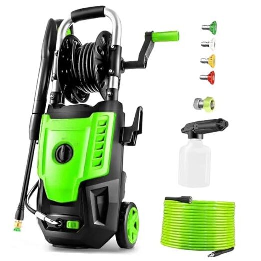 4800 PSI 4.0 GPM Electric Pressure Washer with 33FT Hose Green High Power