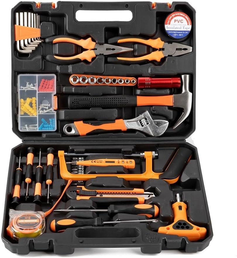 36-Piece Complete General Hand Tool Set for DIY Repairs by A.D. International