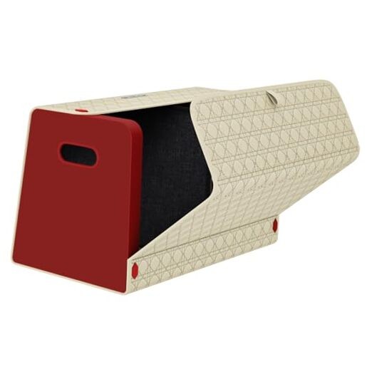 SUV Trunk Organizer with High Heel Storage in L Beige Red