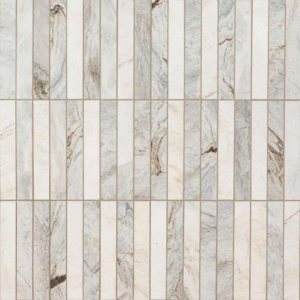 Arabescato Venato White 12x12 Honed Marble Mosaic Tiles for Kitchen Backsplash and Bathroom