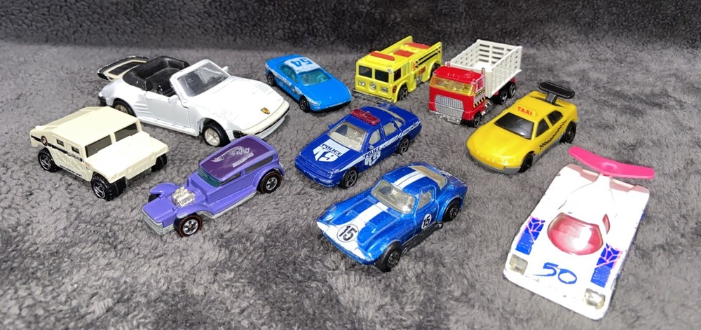 Vintage Hot Wheels Matchbox Maisto Diecast Lot Rare Redline Police Car Firetruck