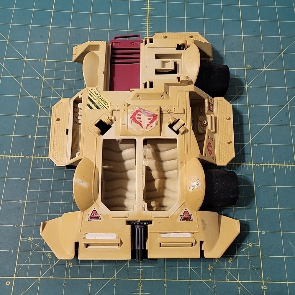 1989 Hasbro G.I. Joe Cobra Rage Urban Assault Vehicle INCOMPLETE Parts/repair AS