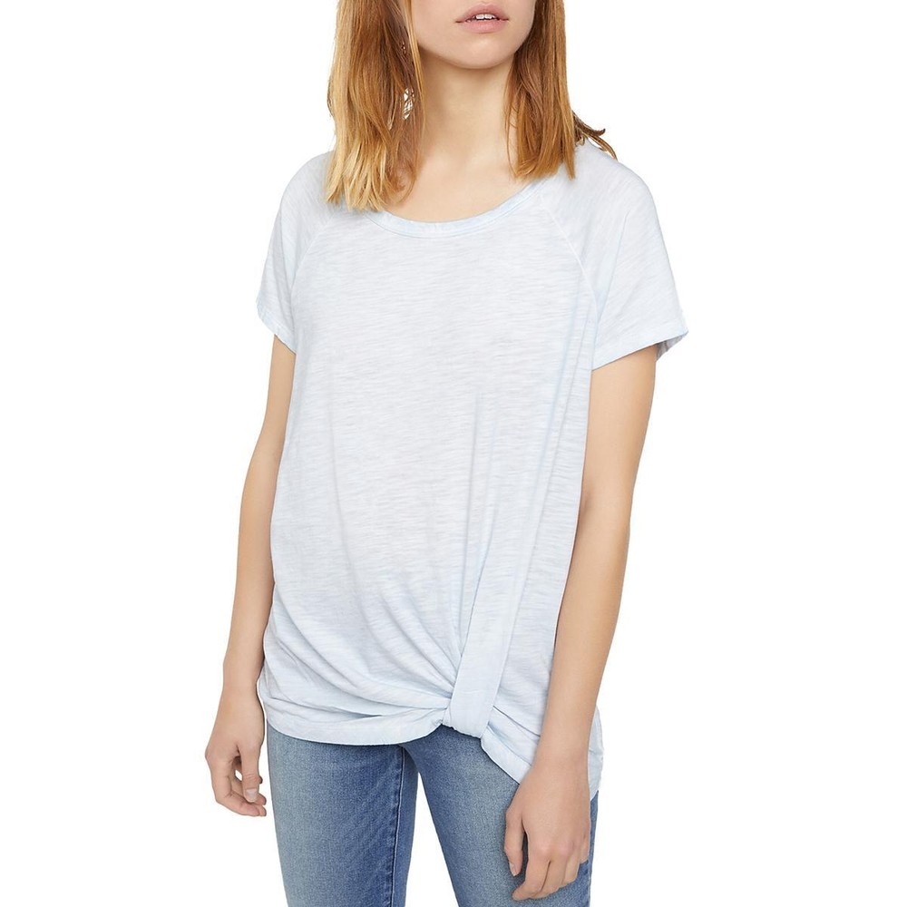 Sanctuary Womens Sunny Days Blue Twist Front Tee T-Shirt Top XXS  1032