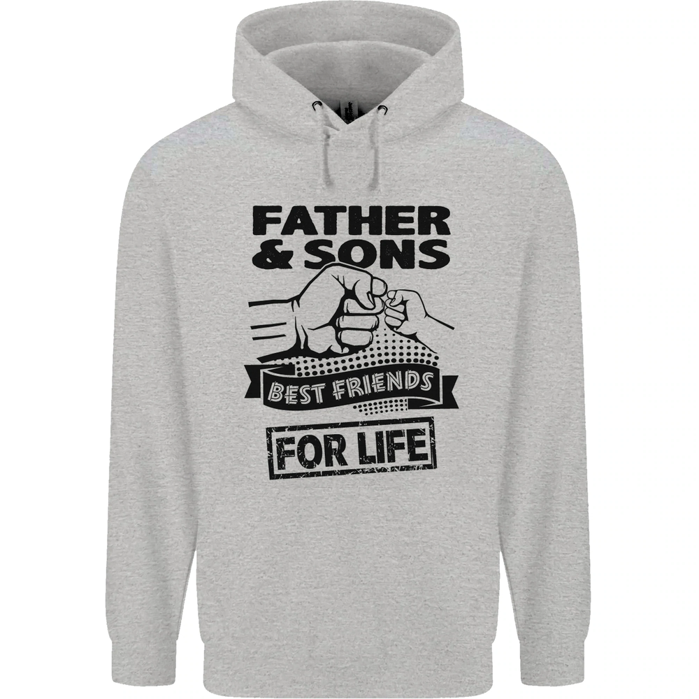 Father & Sons Best Friends for Life Mens 80% Cotton Hoodie