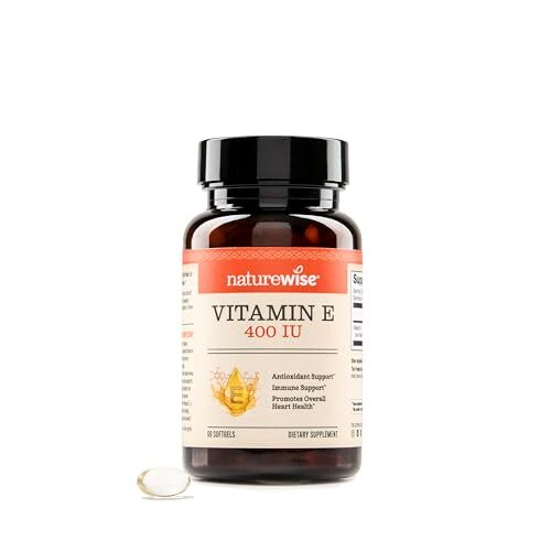 Vitamin E 400 IU Softgels 180mg DL-Alpha - Dairy Gluten and Soy Free Non-GMO ...