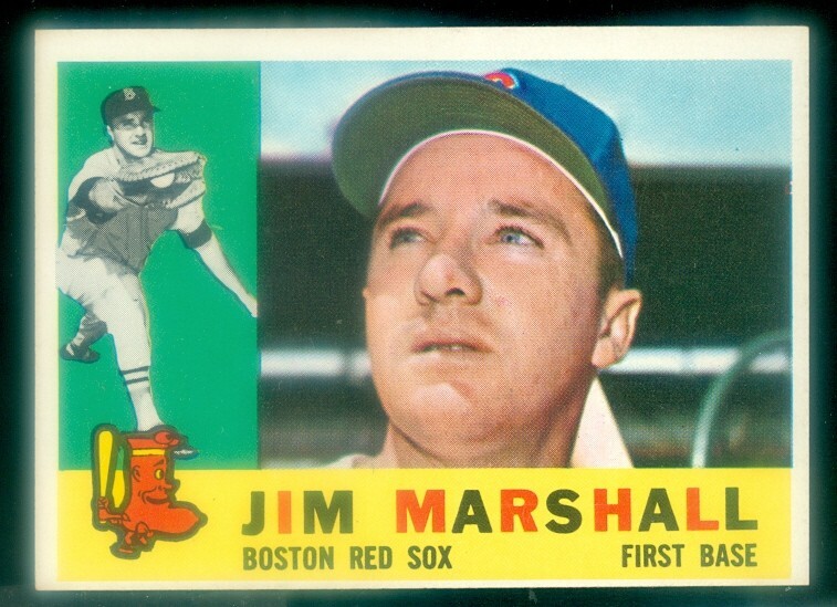 1960 Topps #267 Jim Marshall Football Card in Excellent-Mint Condition