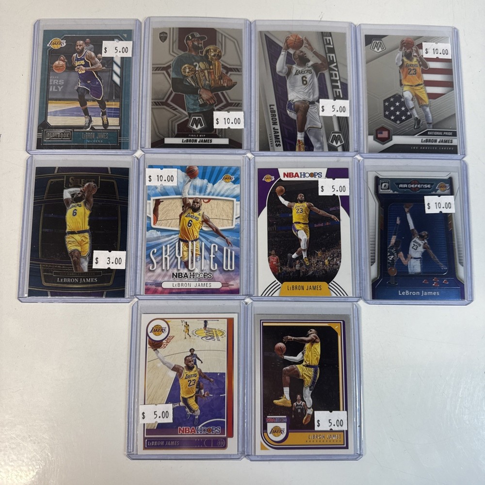 Panini Basketball Card Lot Of LeBron James