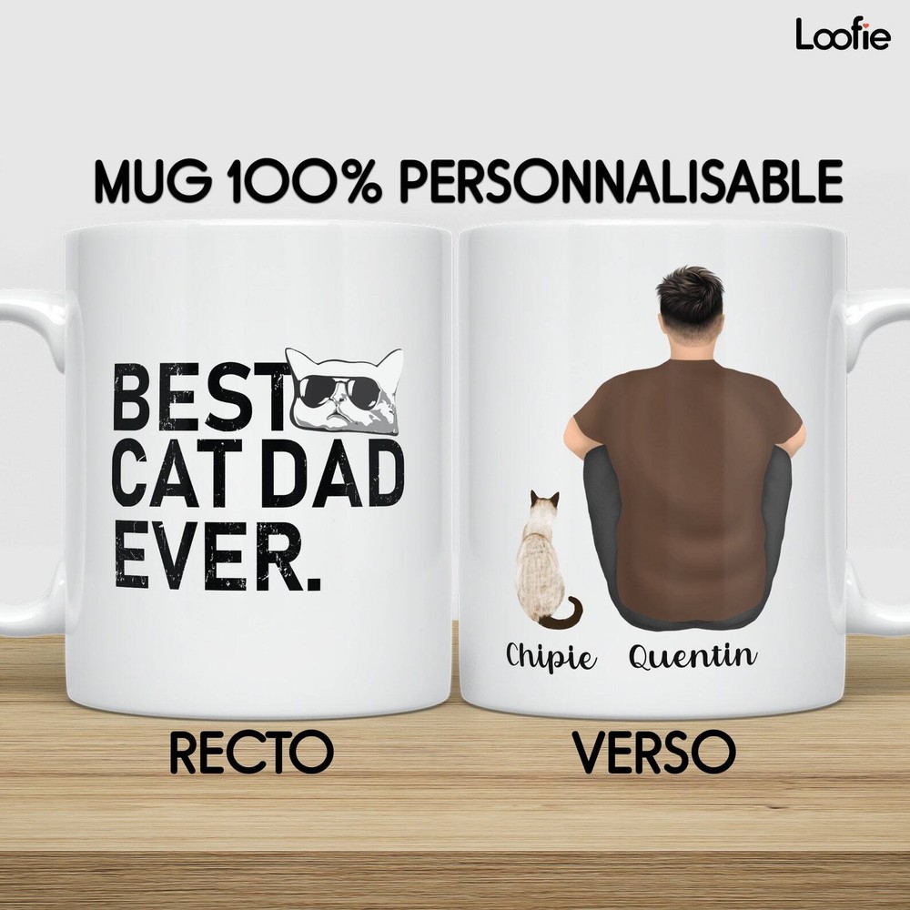 Mug Custom Cat Personalized Cat Gift Personalized Animal Mug Personalized Man