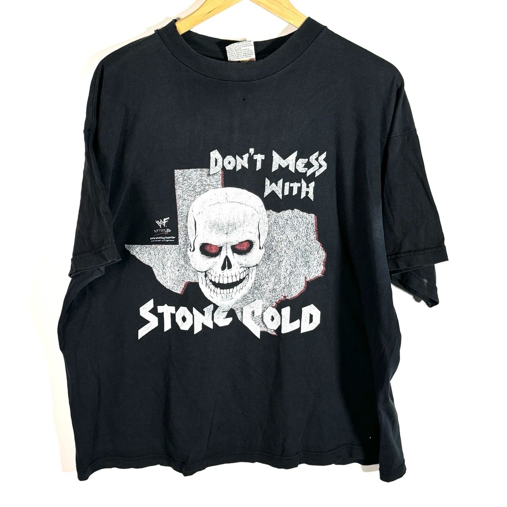 VTG  1990’s WWF Stone Cold Steve Austin Don’t Mess With Texas Graphic T-shirt XL