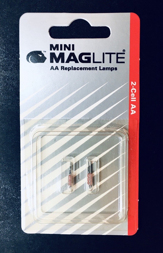 Mini Maglite Replacement Bulbs LM2A001 – 2-Pack Sealed Blister