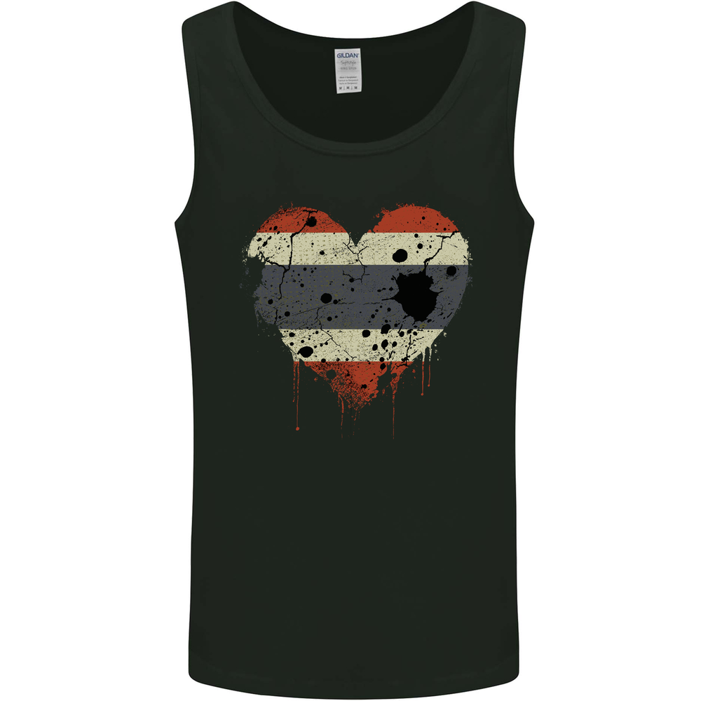 Love Thailand Flag Thai Day Football Mens Vest Tank Top