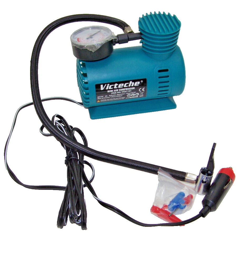 Mini Air Compressor 250 PSI 12V Car Auto  Portable Pump Tire Inflator VC01101
