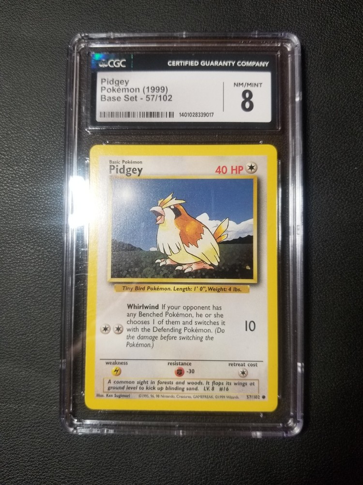 Pidgey 057/102 Base Set Pokemon TCG Card Regular Edition
