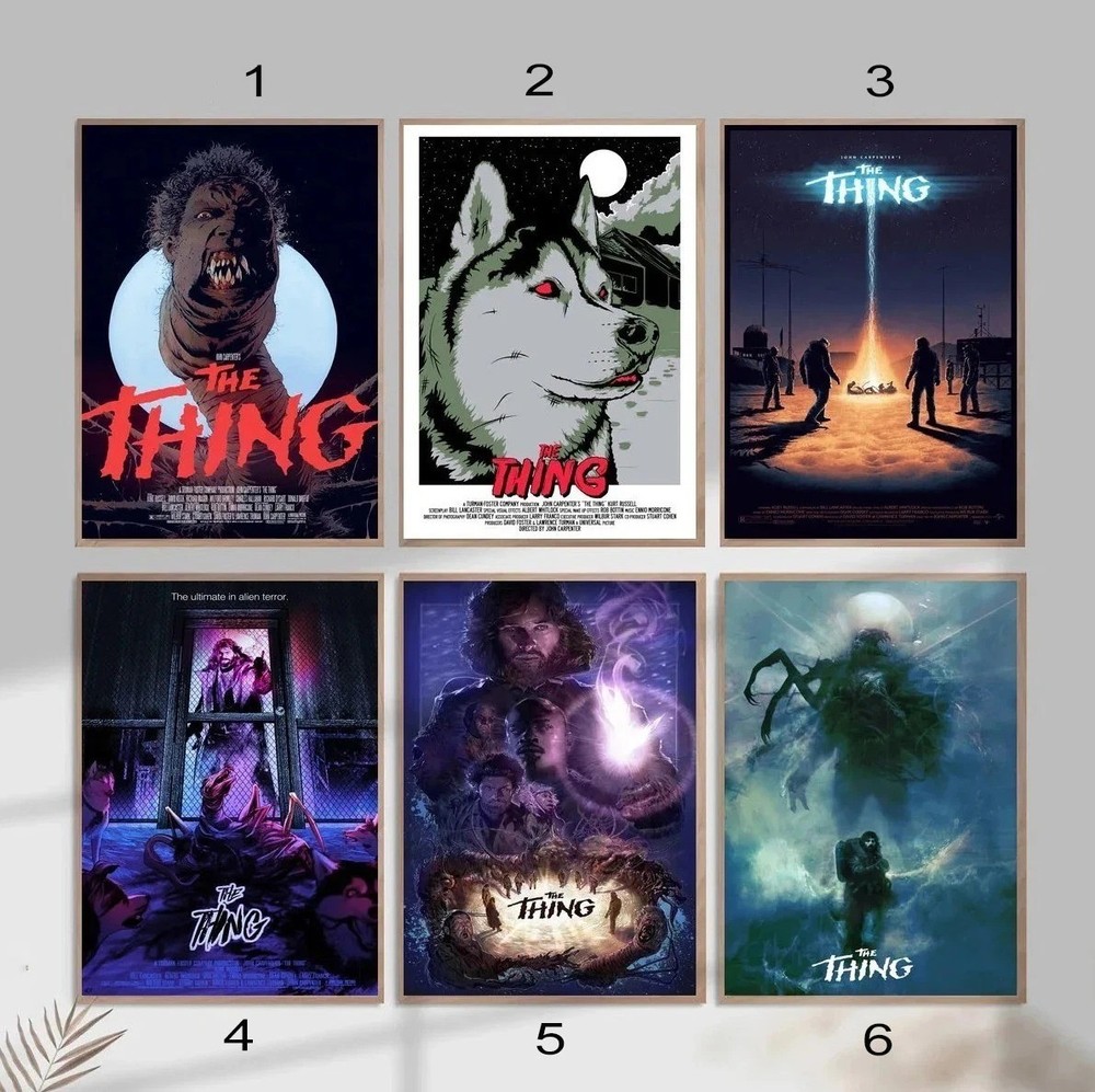 The Thing Classic Horror Sci Fi Movie Art Poster