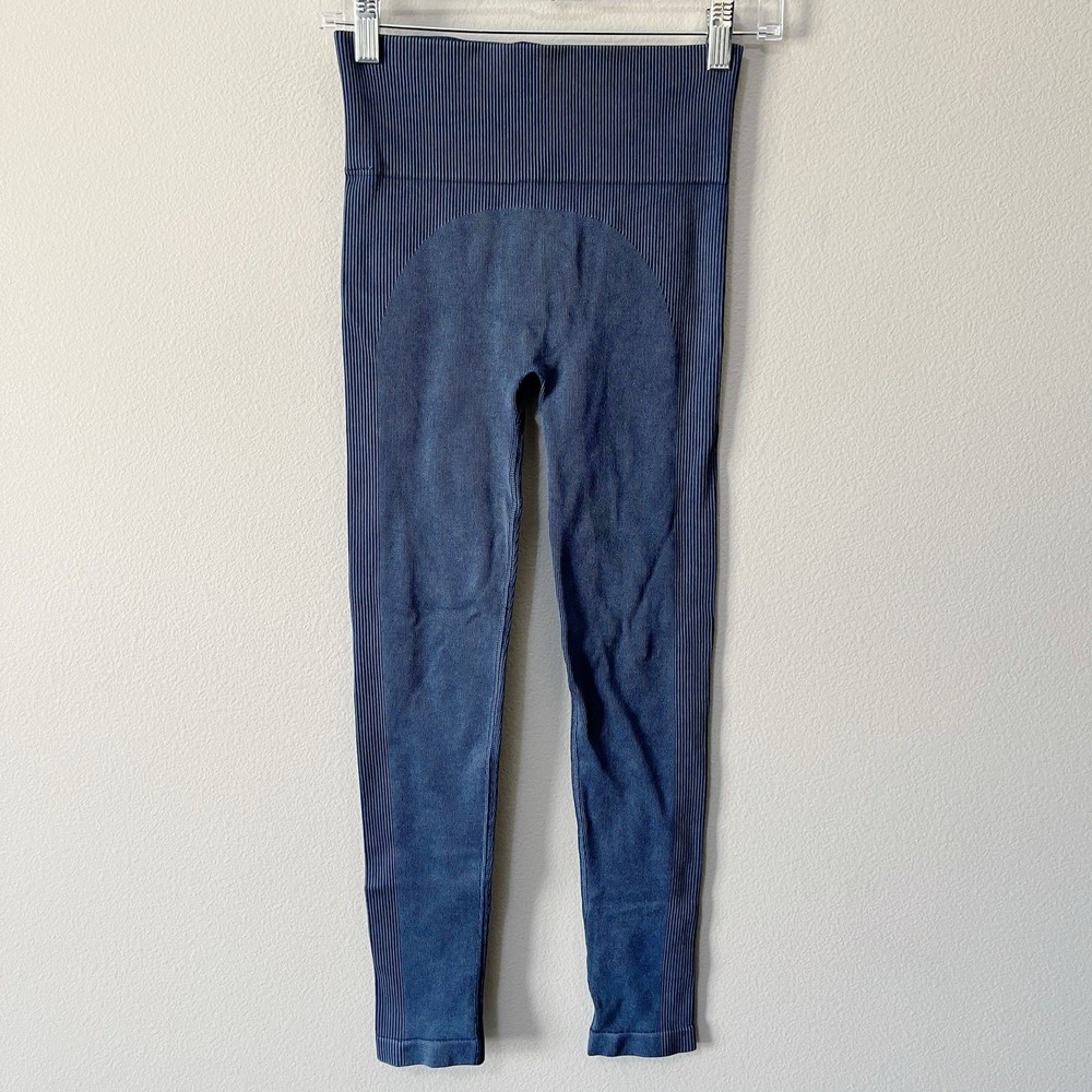 SPANX Soft Stretch Seamless Leggings Midnight Navy Blue Size Medium Highrise