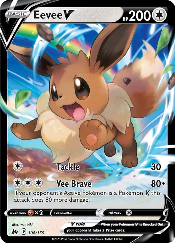 Eevee V 108/159 Crown Zenith Holo