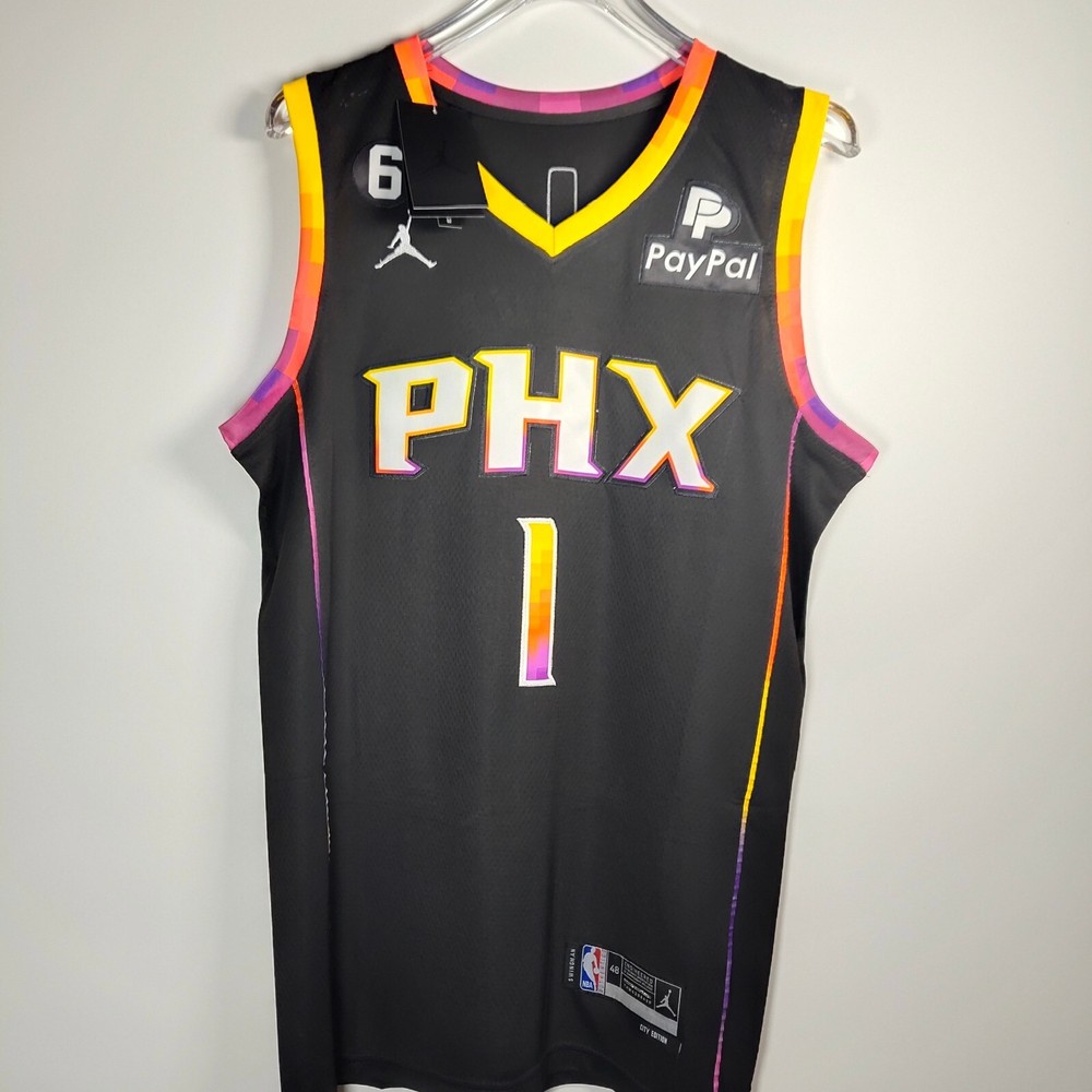 Devin Booker #1 Jersey Embroidered Black Adult Men's Brand New